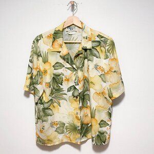 Vintage floral button down shirt